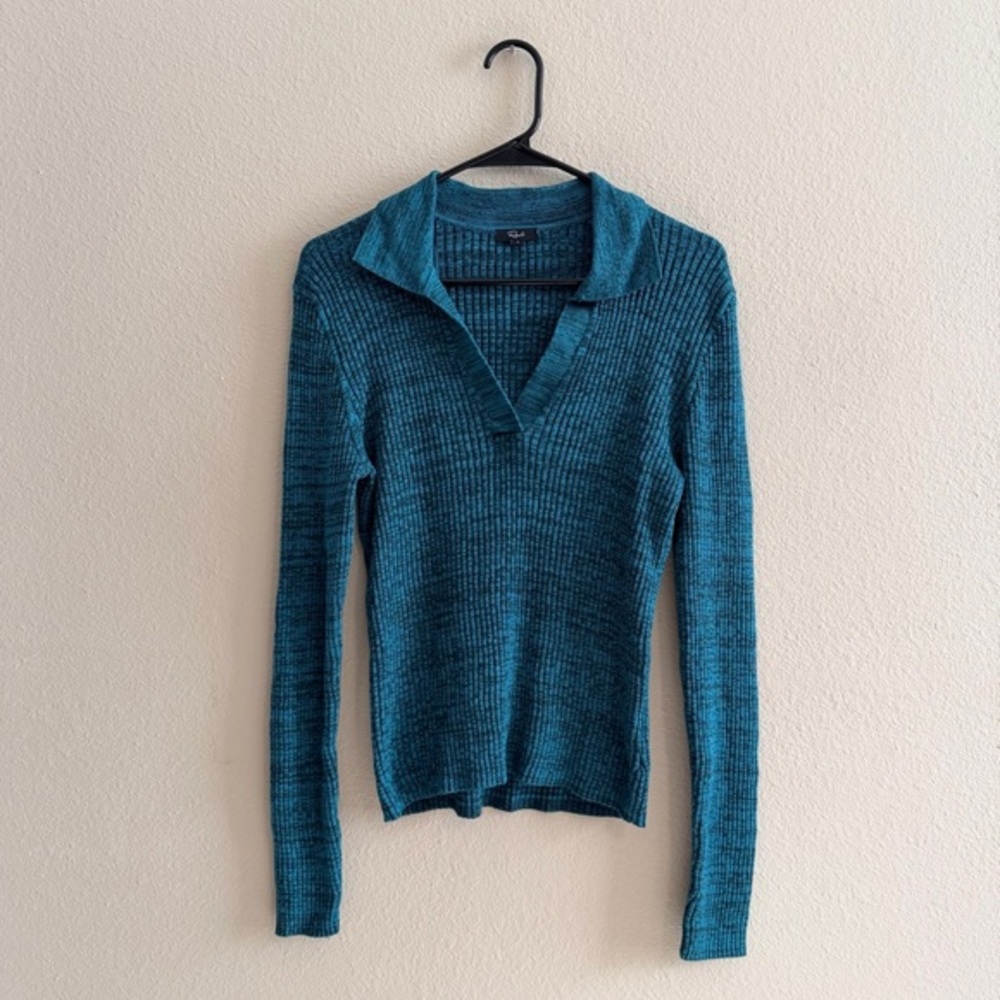 Rails Kennedy Ribbed Pullover in Evergreen